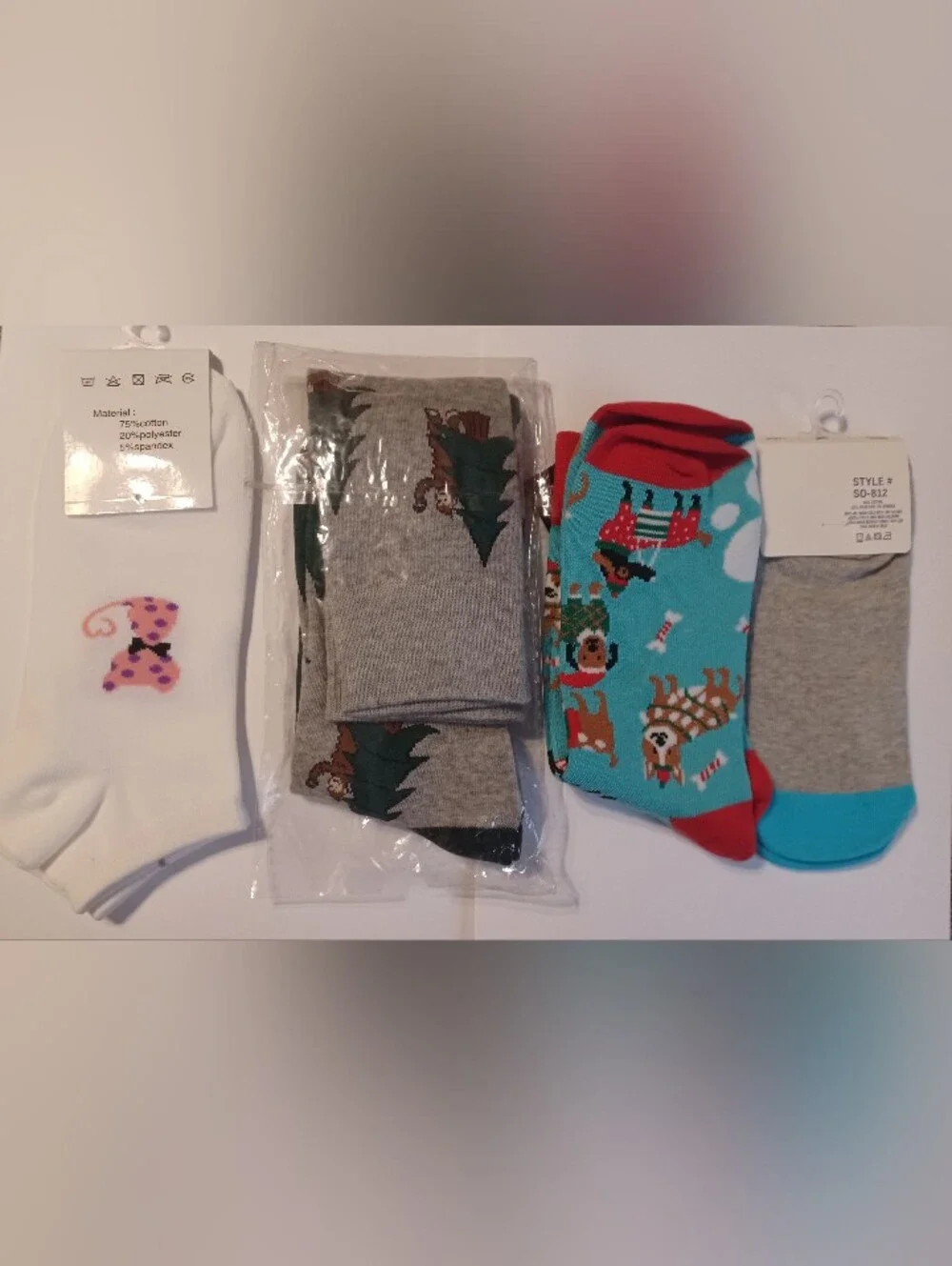Pick 1️⃣ Cute Dog & Nature Crew Socks Set